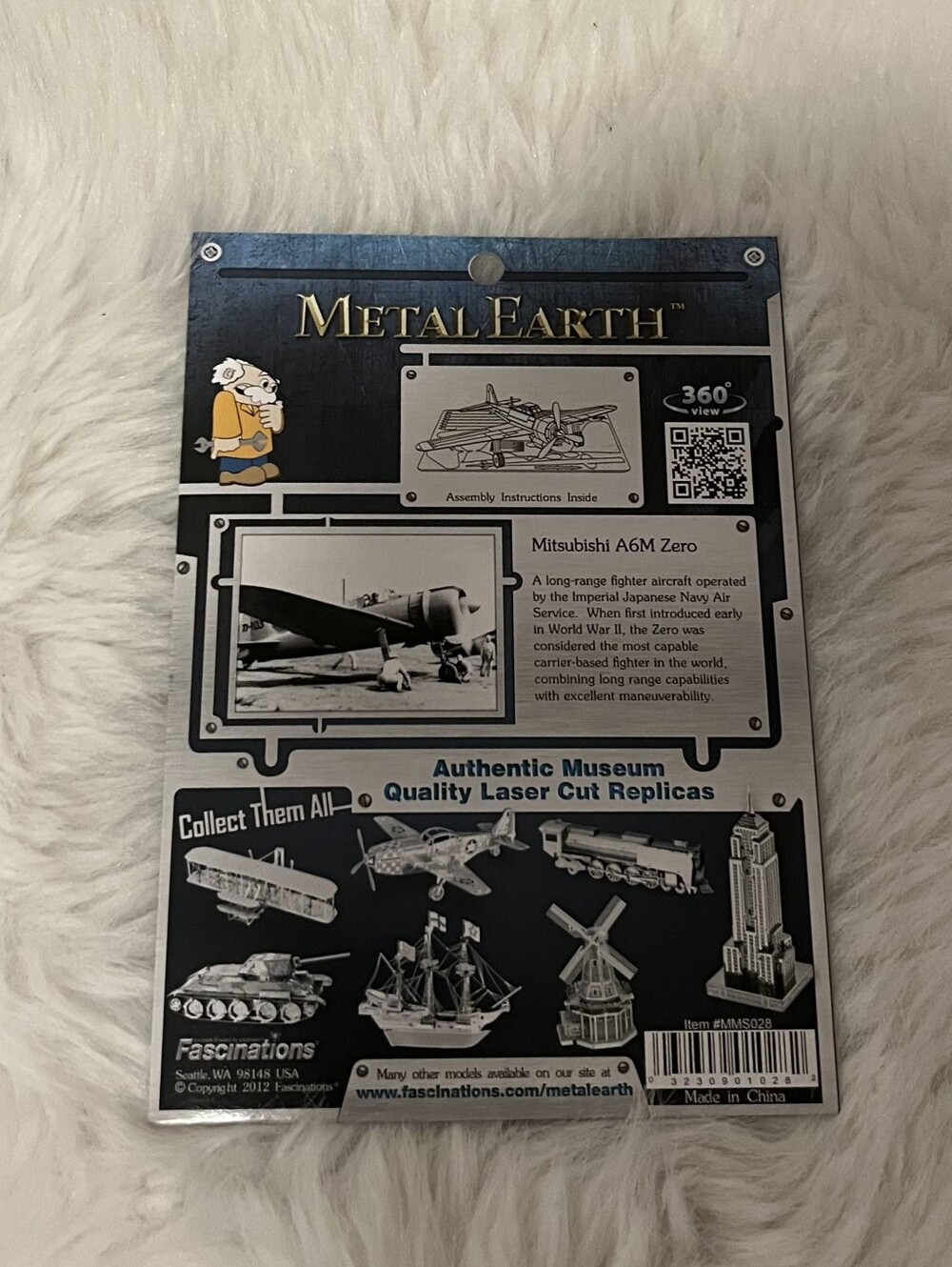 Metal Earth Kids Building Set - Silver Metal Aircraft Models - Picture 5 of 8